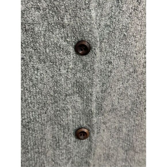 Women’s Grey Super Soft Classic Modest Button Down Knit Cardigan Size Small - Picture 3 of 6